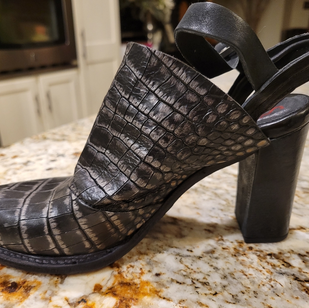 New A.S.98 Black Closed Toe Heel Sandals 37 - Picture 4 of 5